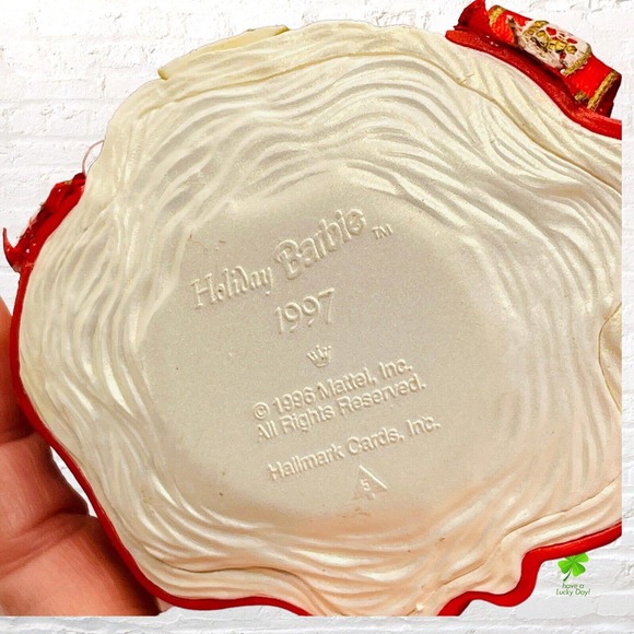 Barbie Hallmark Keepsake 1997 Christmas Ornament Red Holiday #5 Collectors Gift - Picture 11 of 16